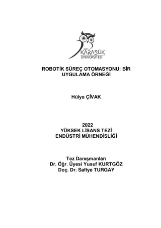 Robotik Süreç Otomasyonu